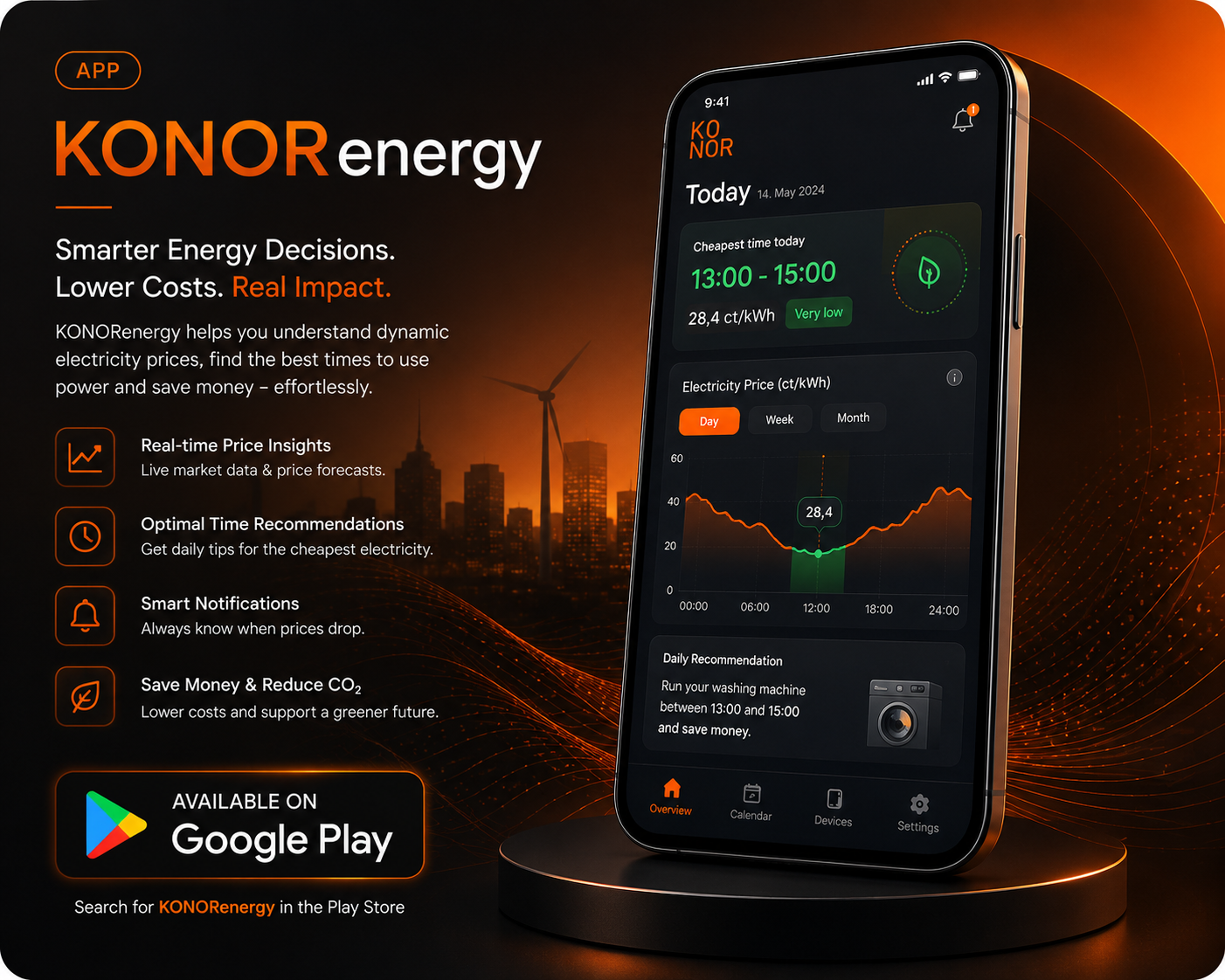 KONORenergy available on Google Play